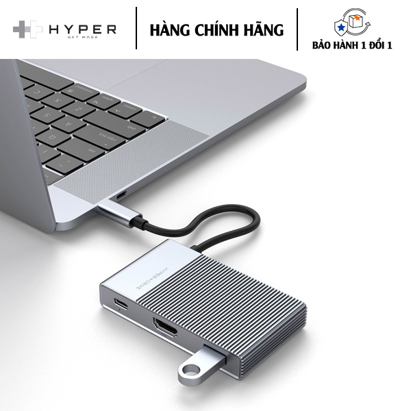 CỔNG CHUYỂN HYPERDRIVE GEN2 6-IN-1 FOR MACBOOK, IPAD PRO 2018-2020, PC &amp; DEVICES (G206) - Hàng Chính Hãng