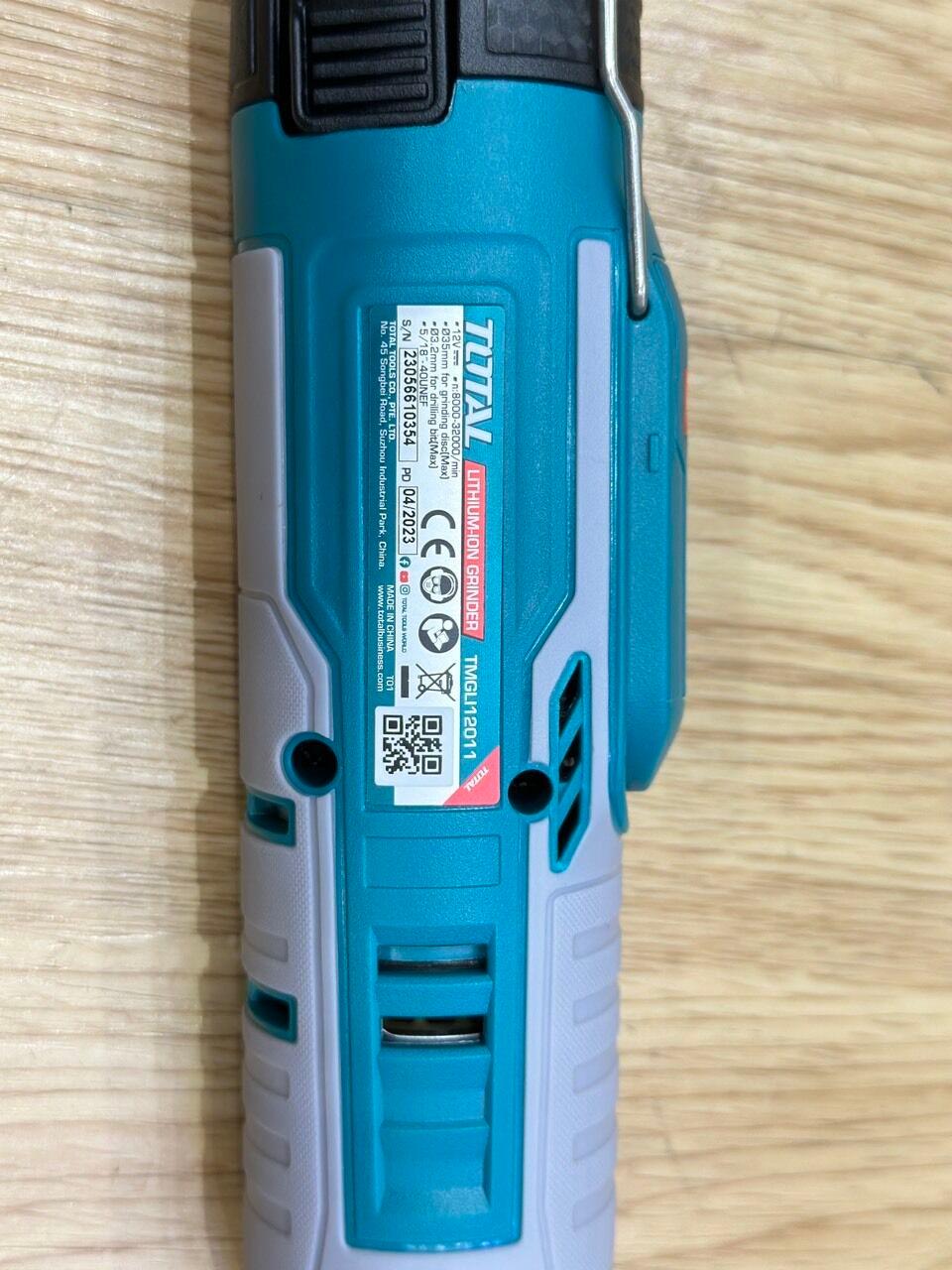 MÁY MÀI KHUÔN DÙNG PIN LITHIUMION 12V (Kèm 1 pin &amp; 1 sạc) TOTAL TMGLI12011 - HÀNG CHÍNH HÃNG