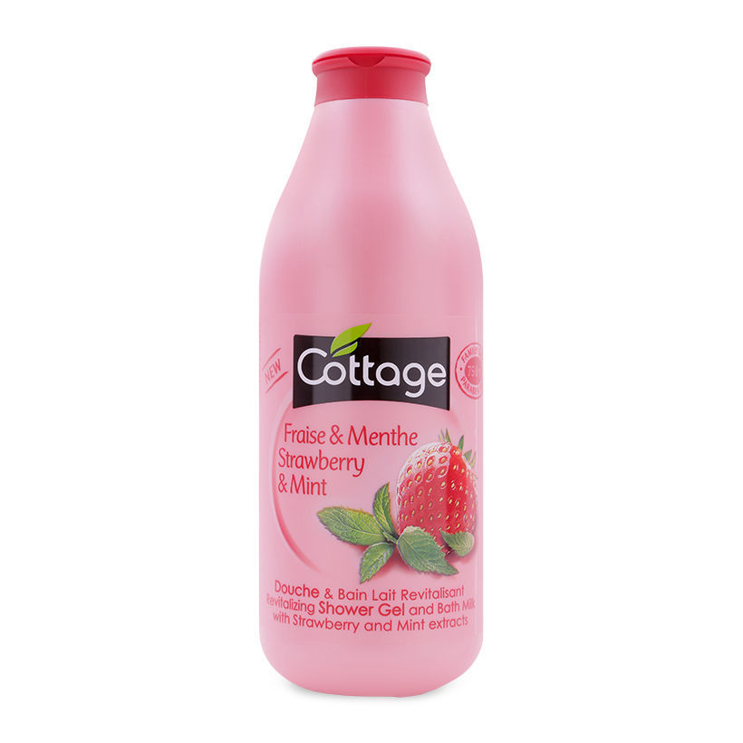 Sữa tắm COTTAGE Strawberry &amp; Mint (hương Dâu và Bạc Hà) 750ml