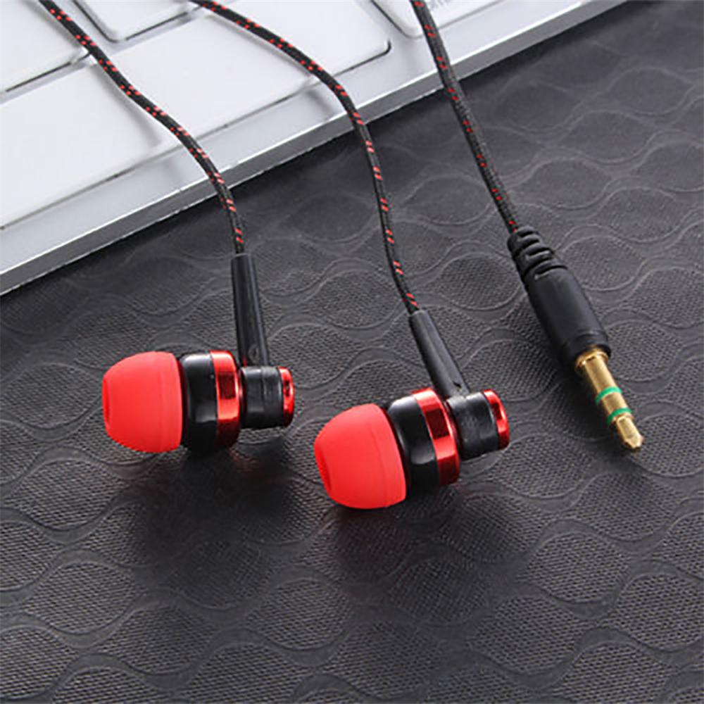 Tai nghe có dây chất lượng cao Thương hiệu âm thanh nổi mới trong tai 3,5 mm Tai nghe cáp điện thoại cho máy tính xách tay Điện thoại thông minh Màu
