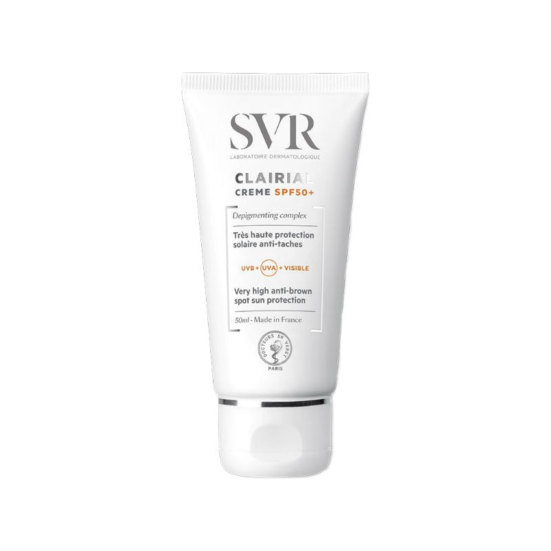 Kem Chống Nắng Làm Mờ Vết Nám SVR Clairial SPF50+ 50ml + Tặng Kèm 1 Móc Khóa Hình Tour Eiffel Viền Đỏ