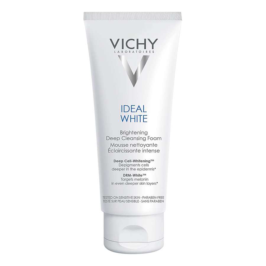 Bộ chăm sóc da Tinh Chất Dưỡng Trắng Sâu Và Giảm Thâm Nám 7 Tác Dụng Vichy Ideal White Meta Whitening Essence (30ml) + Sữa Rửa Mặt Tạo Bọt Dưỡng Trắng Da Vichy Ideal White Brightening Deep Cleansing Foam (100ml)