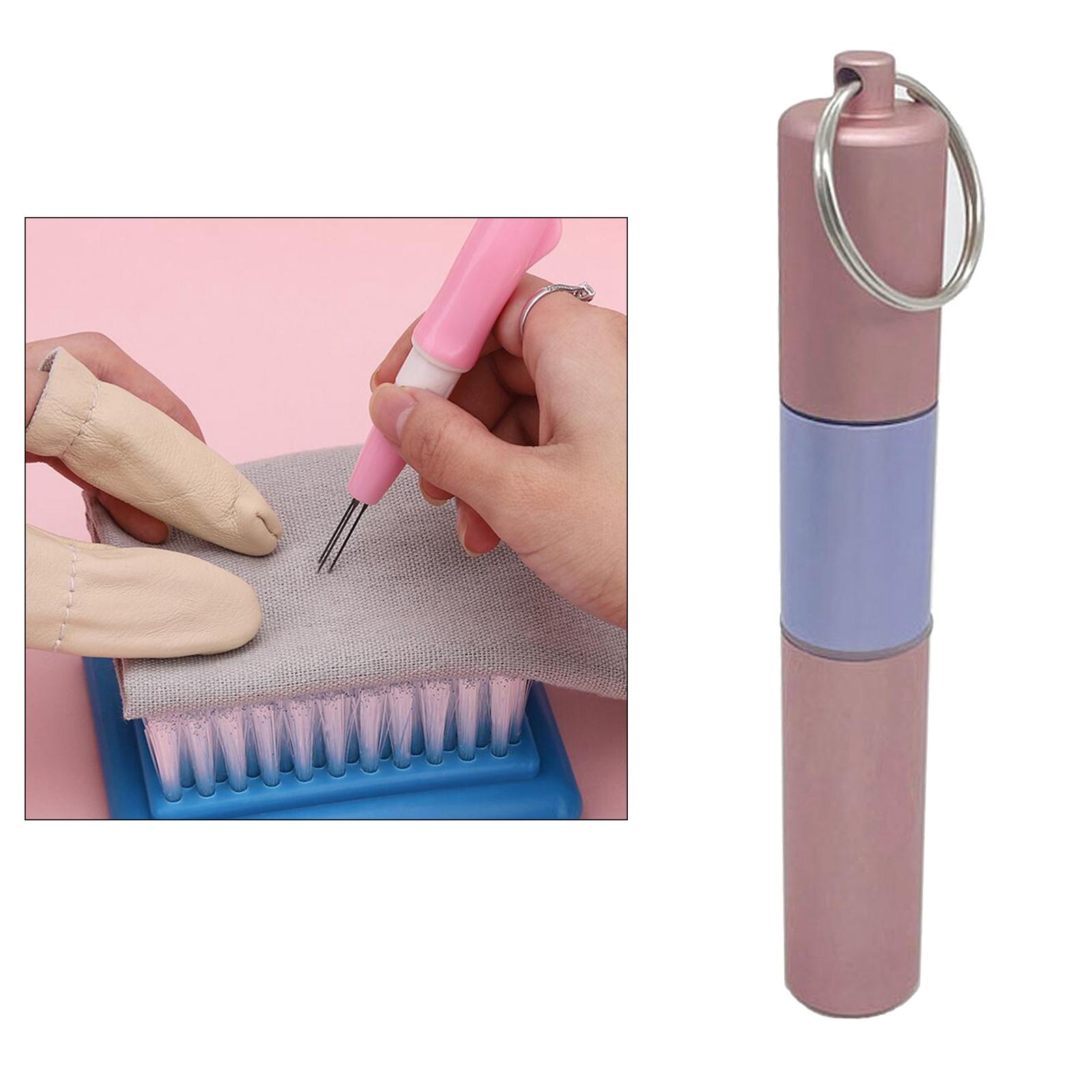 Felting Needle Handle w/ 6 Needles Mixed Sizes Wool Felt Tool Set Supplies