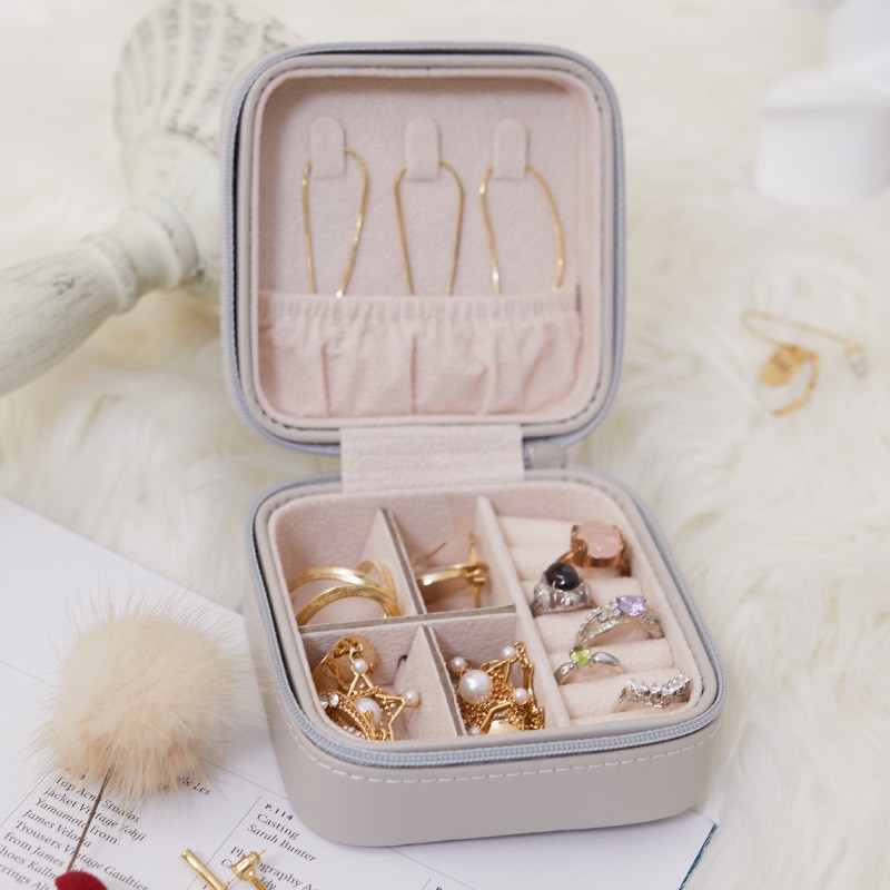 Hộp Đựng Trang Sức Bằng Da PU Cute - Giao hàng ngẫu nhiên