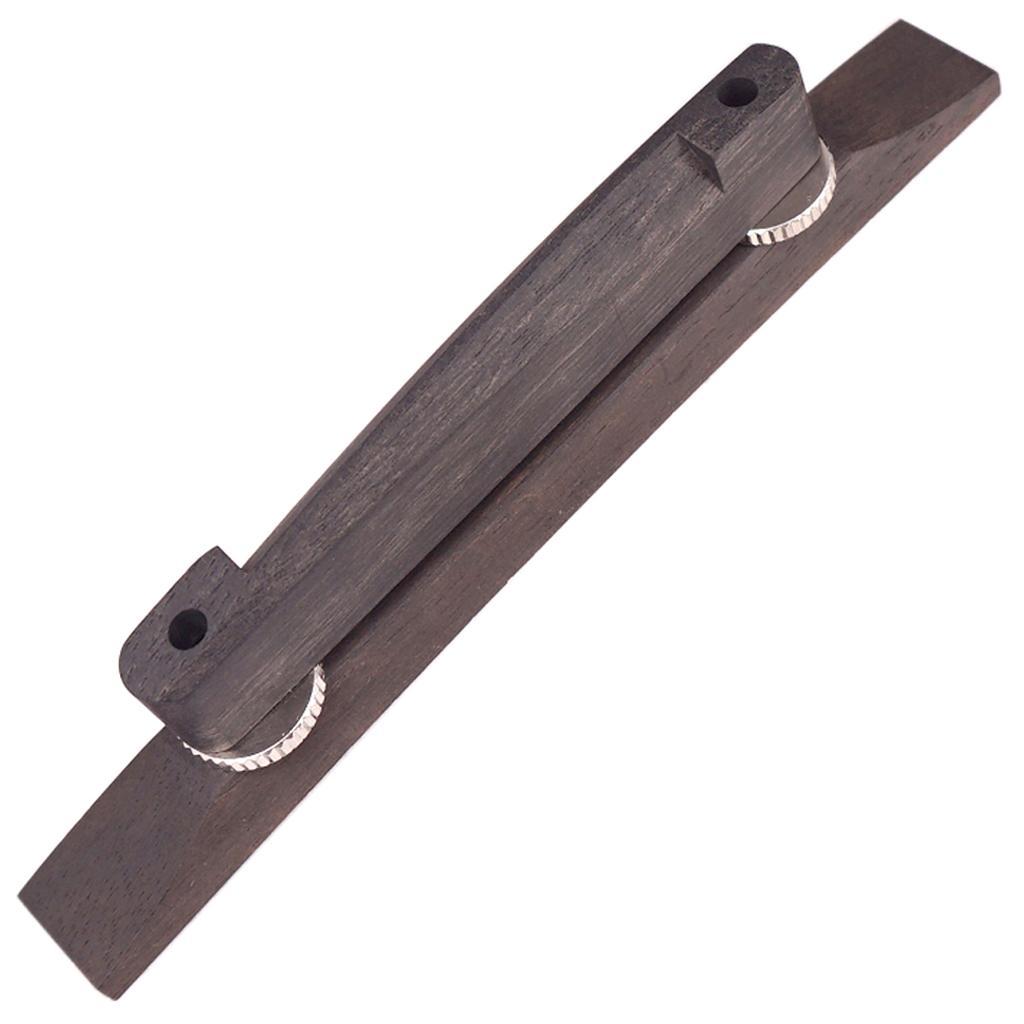 Unslotted Rosewood Guitar Bridge for Archtop Jazz Guitar Replacement Parts