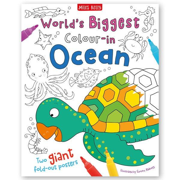 Sách ngoại văn: World's Biggest Colour-In: Ocean (2 Posters)