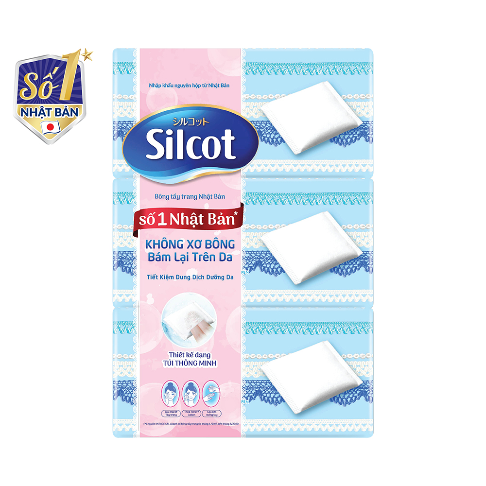 Combo 6 Bông tẩy trang Silcot hộp 82 miếng