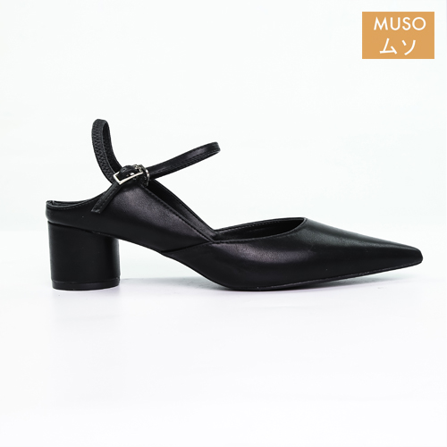 Giày Cao Gót Slingback Mũi Nhọn Đế Tròn Cao 5cm MUSO GCGMS004 - Hàng Chính Hãng