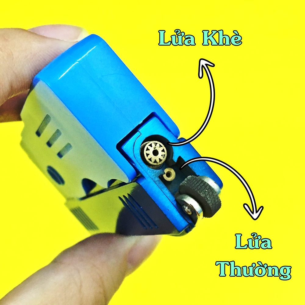 Bật Lửa 2in1 Hình Sung 2 lửa ( lửa thường và lửa ngọn tia xanh ) xài Gas - Đẹp Độc Lạ ( Giao màu ngẫu nhiên )