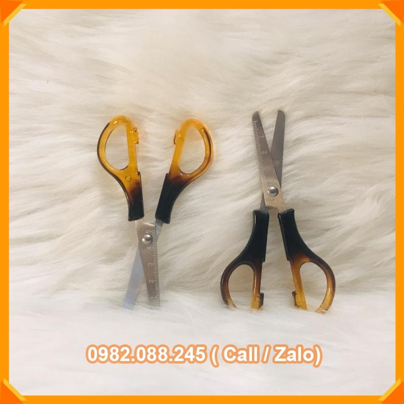 Kéo thủ công đầu tròn an toàn, Kéo có thước đo tiện lợi