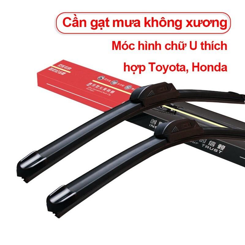 Gạt mưa ô tô Silicone - Cần Gạt Mưa xương mềm cho xe hơi 4 -5 đến 7 chỗ, chổi cần gạt mưa ô tô lưỡi silicon