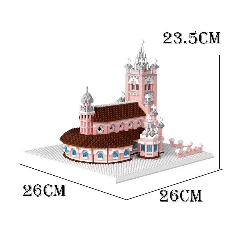 Bộ Sưu Tập nhà thờ tân định mô hình kiến trúc lâu đài cung điện ARCHITECTURE lắp ráp mini block đồ chơi xếp hình