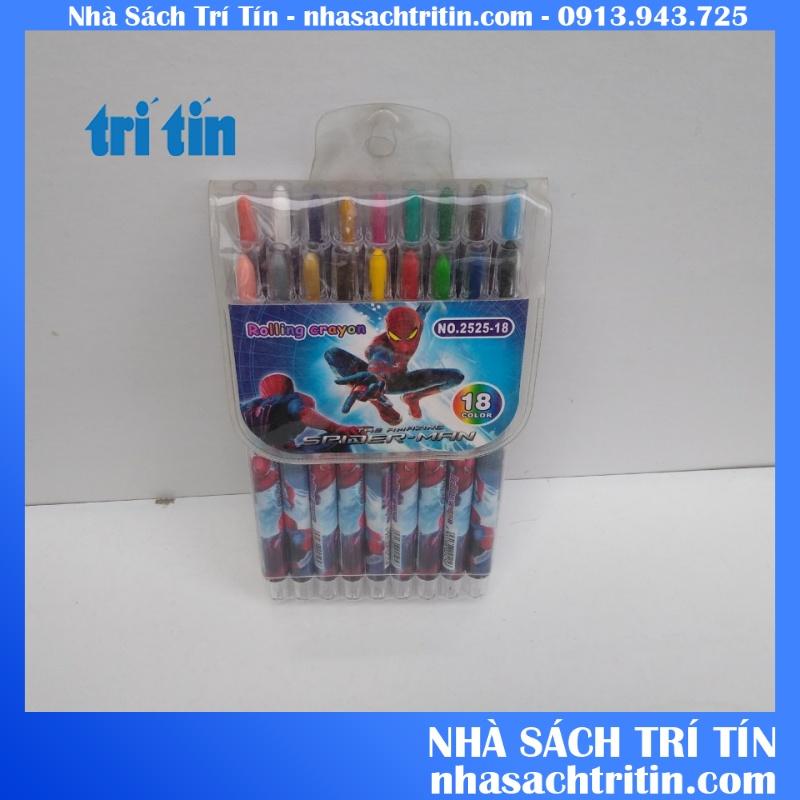 Bút sáp vặn 12-18- 24 màu dài dành cho bé trai,bé gái.