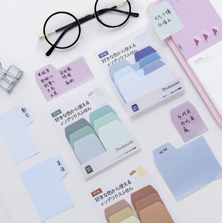 60 Miếng Giấy Ghi Chú Đánh Dấu Sách Bookmark