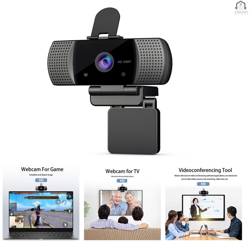 Webcam USB 2.0 toàn diện HD 1080P kèm mic dùng cho laptop