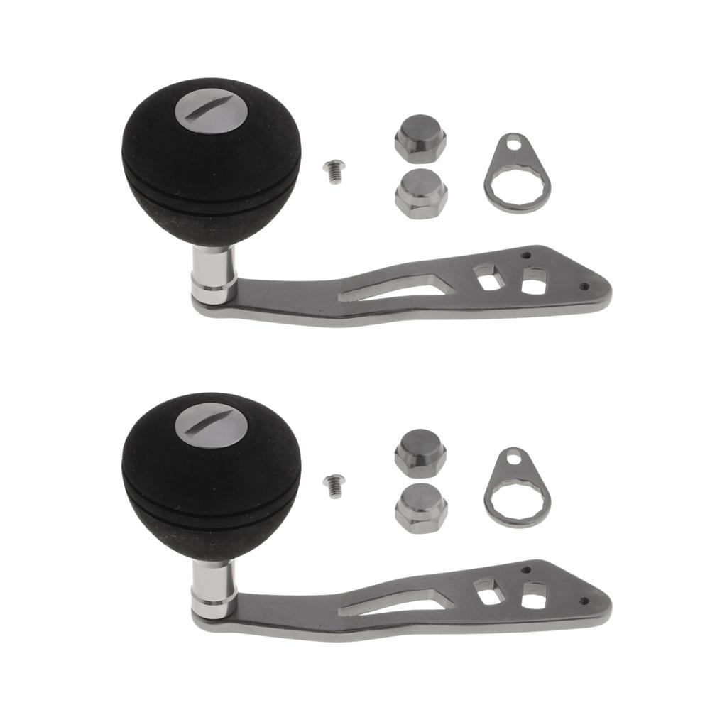 2 Câu Cá Siêu Máy Tay Cầm Núm Máy Phần & Sửa Chữa Tự Làm Cho Con Quay Baitcasting CuộN