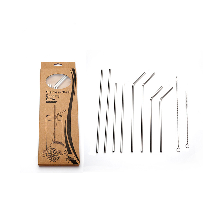 Ống Hút Kim Loại Không Gỉ Tái Sử Dụng Thân Thiện Với Môi Trường Stainless Steel Straws