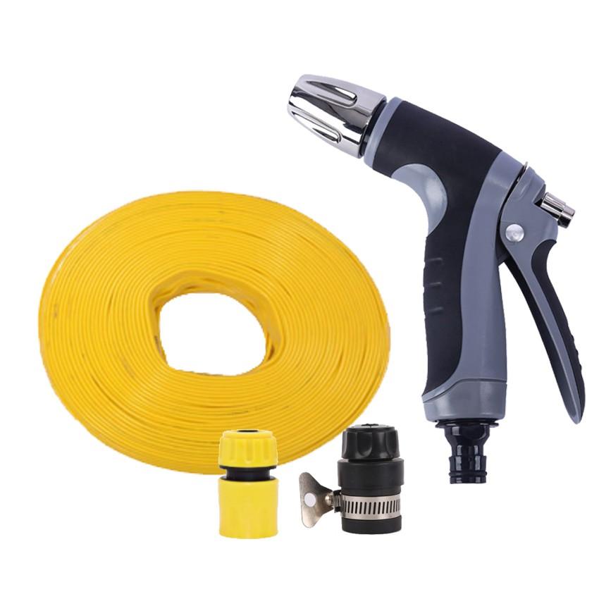 Bộ dây và vòi xịt tăng áp rửa xe tưới cây