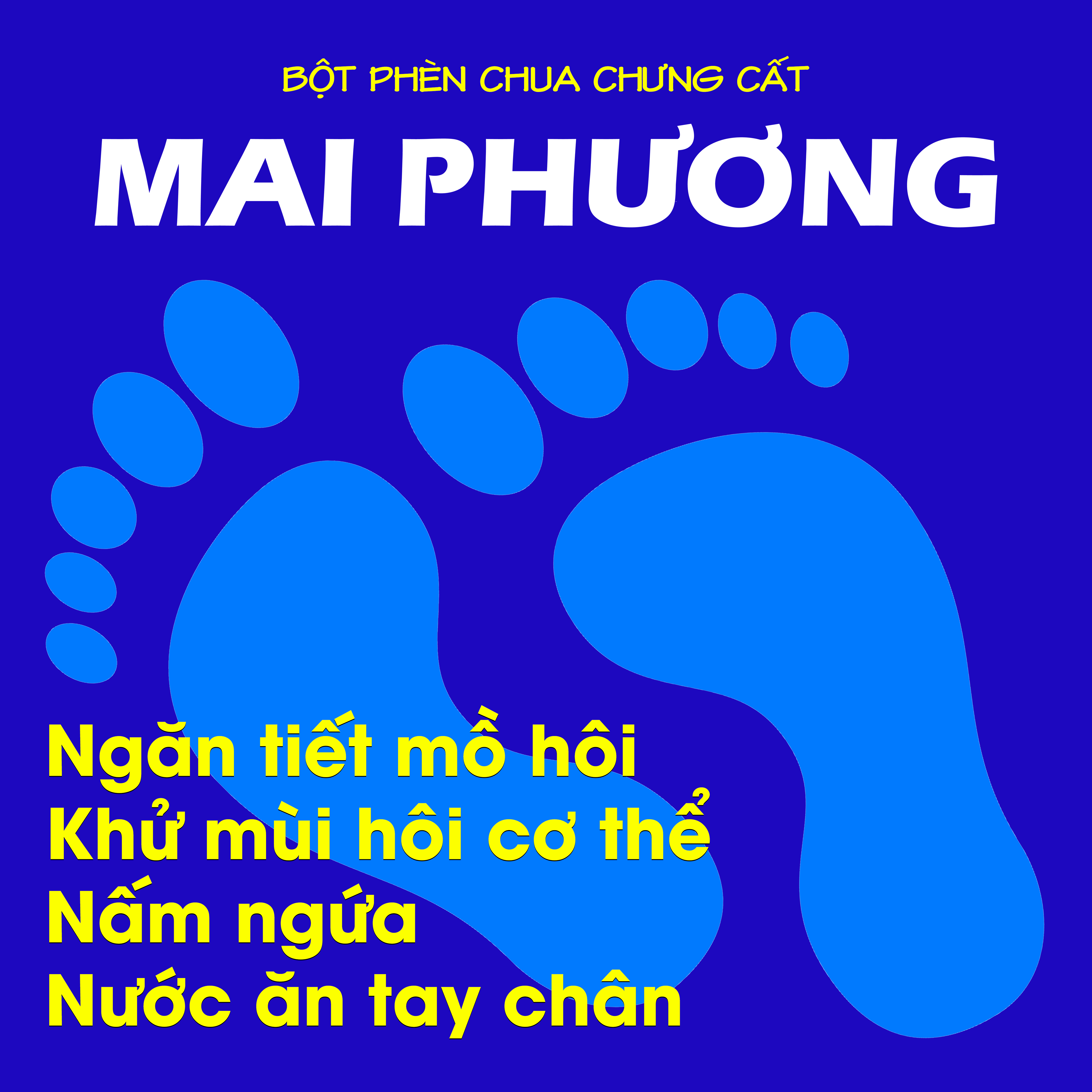 Hộp 50gr Bột Phèn Chua Chưng Cất Khử Mùi Hôi Nách Hôi Chân (Che Tên Sản Phẩm)