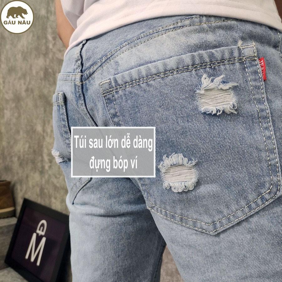 Quần short jean nam GN416 màu chuẩn đẹp Gấu Nâu