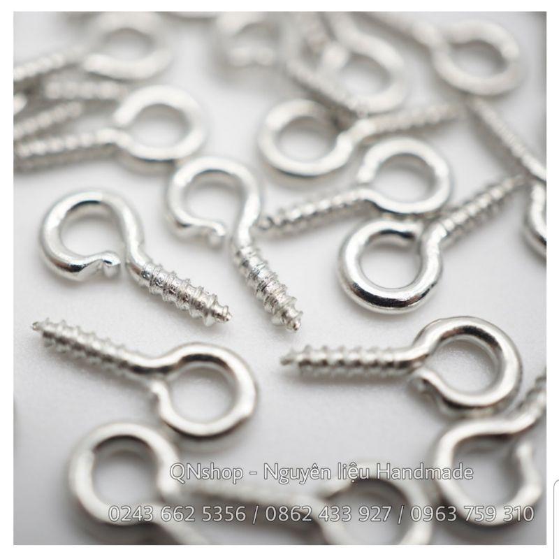 20 Khoen vít xoắn nhỏ 5x10mm làm đồ Handmade