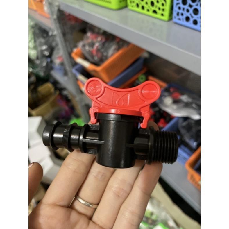 Van khóa ống ren ngoài 27mm ra dây PE 25mm