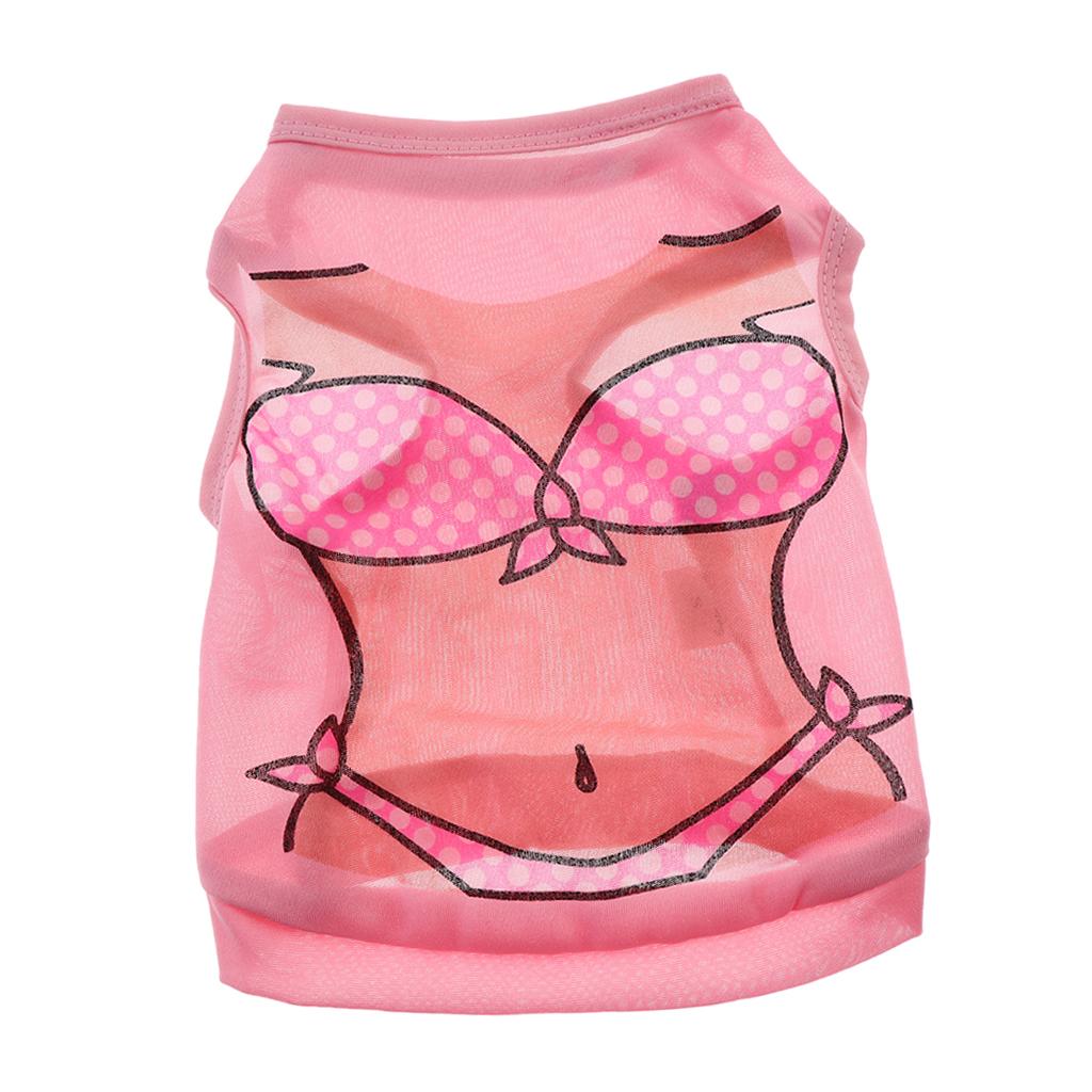 Pet Clothes Dog Cat Apparel Vest for Puppy Cat Bikini Printing Clothes