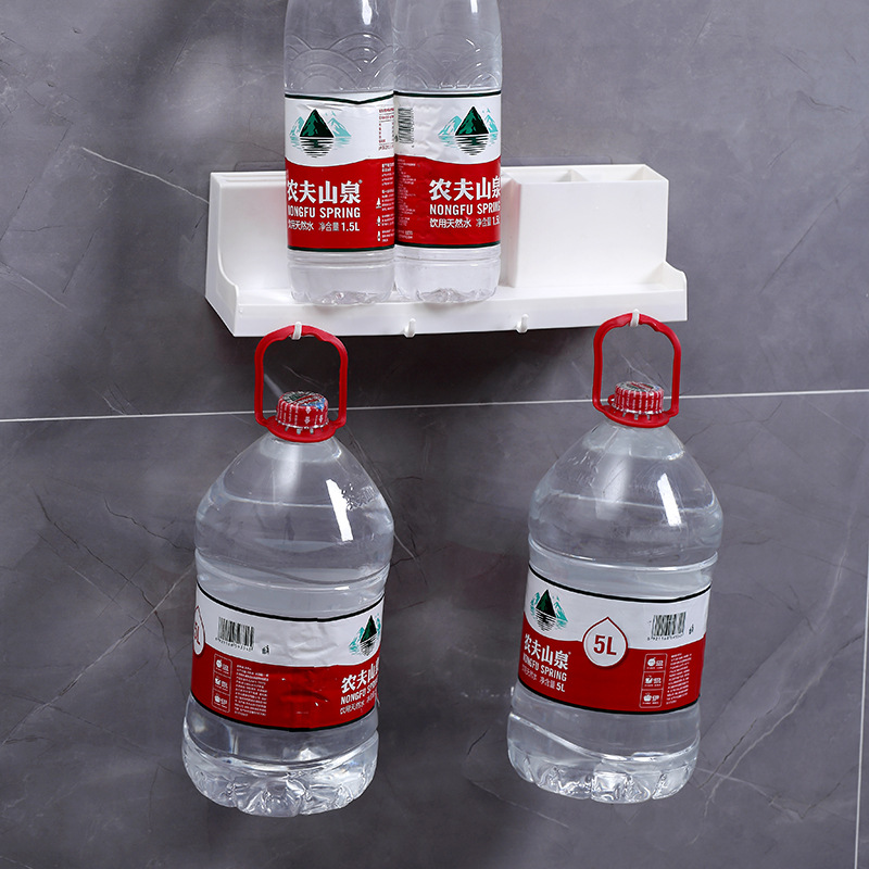 Kệ đa năng có lỗ thoát nước đựng đũa muỗng dao gia vị đồ dùng nhà bếp dán tường HT075 - Giao Ngẫu Nhiên