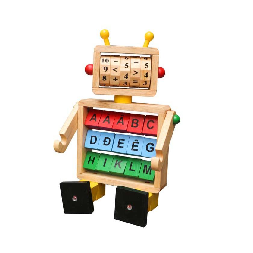 Robot học toán và bảng chữ đồ chơi trẻ em thông minh