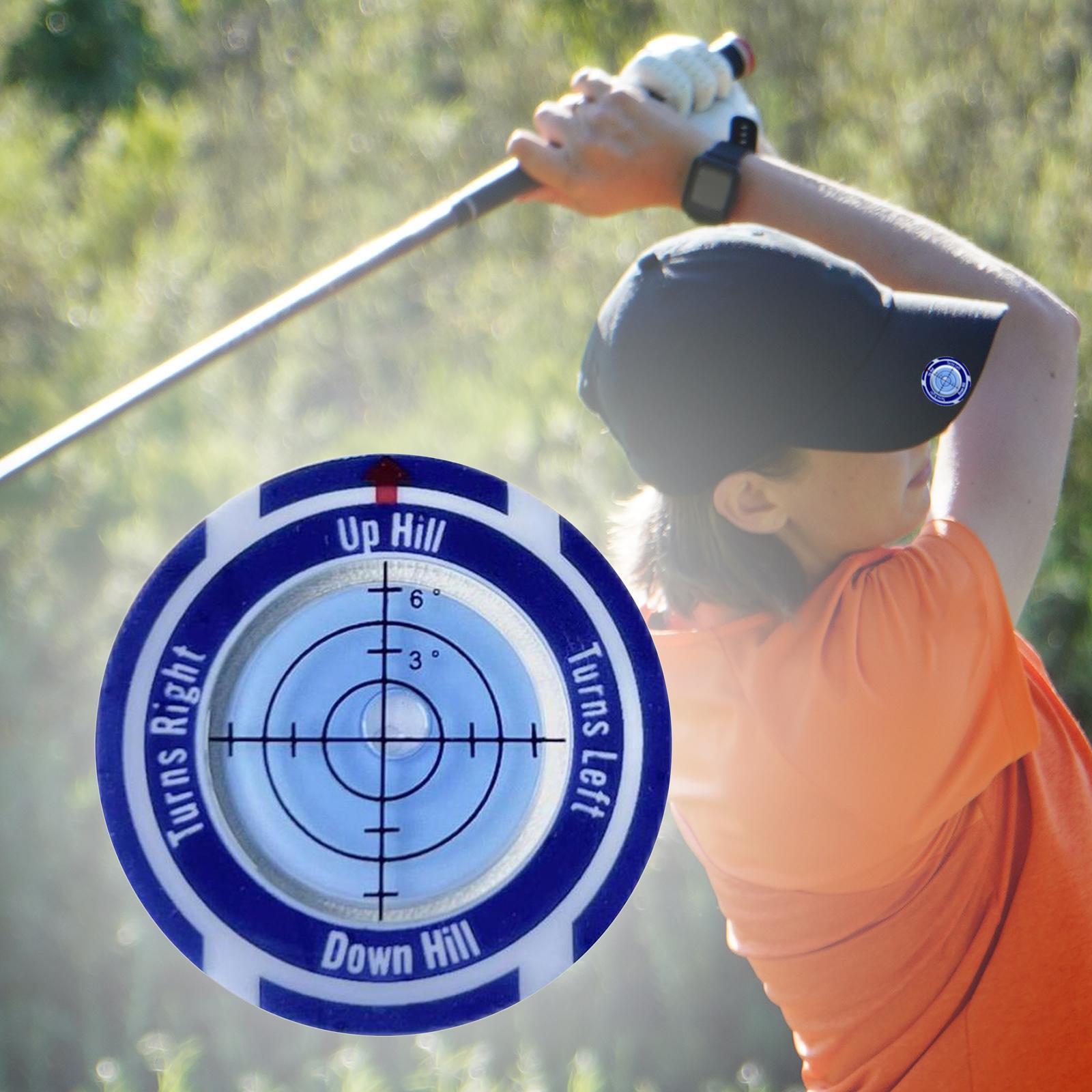Golf Ball Marker with Hat Clip Compact Accessory Outdoor Putting Aid