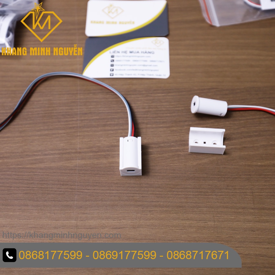 Cảm biến 1 cánh tủ - Bộ công tắc cảm biến đèn led 12V đóng mở tủ quần áo 1 cánh