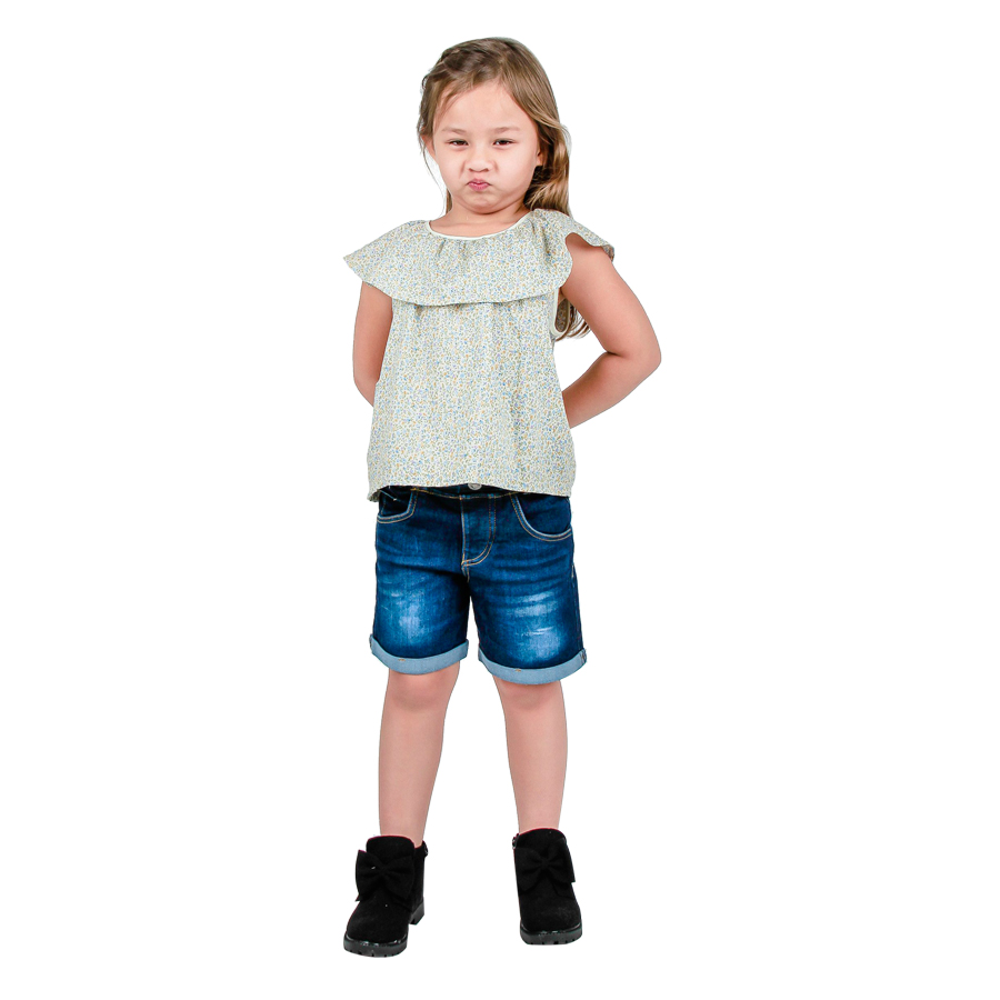 Áo Kiểu Bé Gái Bèo Cổ Ugether UKID82