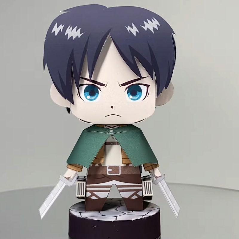 Mô hình giấy anime chibi Eren Yeager