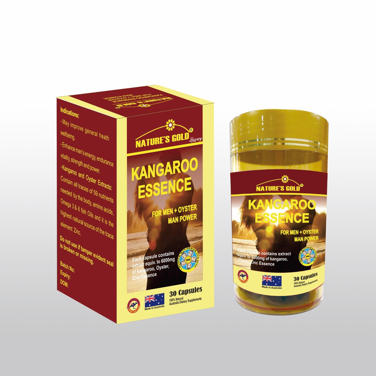 Kangaroo Essence For Men 6000mg + 1000 OYSTER + Zn