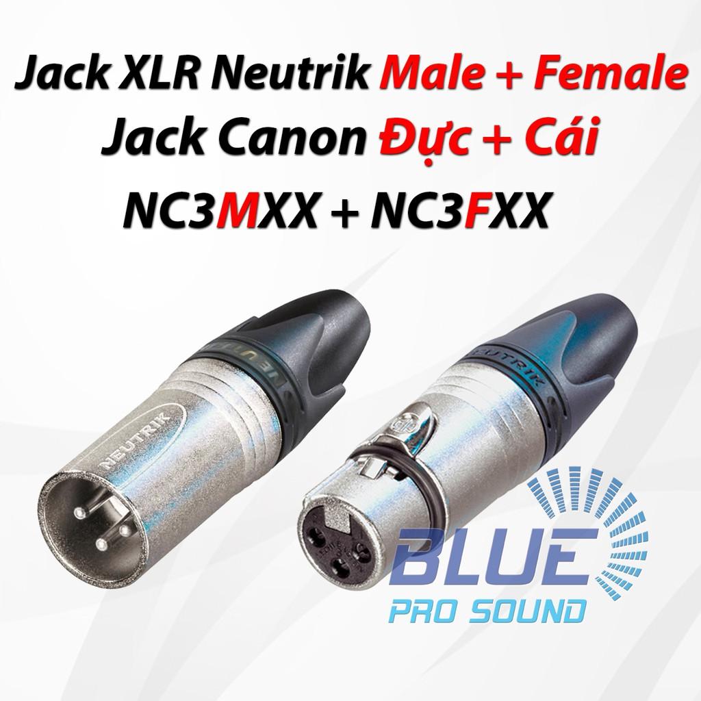 Jack Canon Neutrik Đực - Cái - Chính hãng - Sản xuất tại Châu Âu