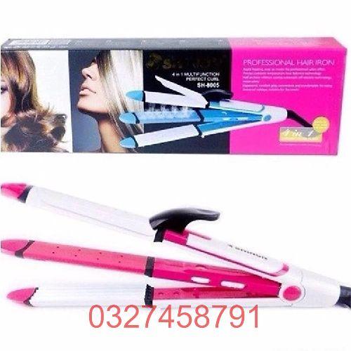 Máy uốn duỗi dập xù tóc cao cấp 4 in 1 shinon SH-8005