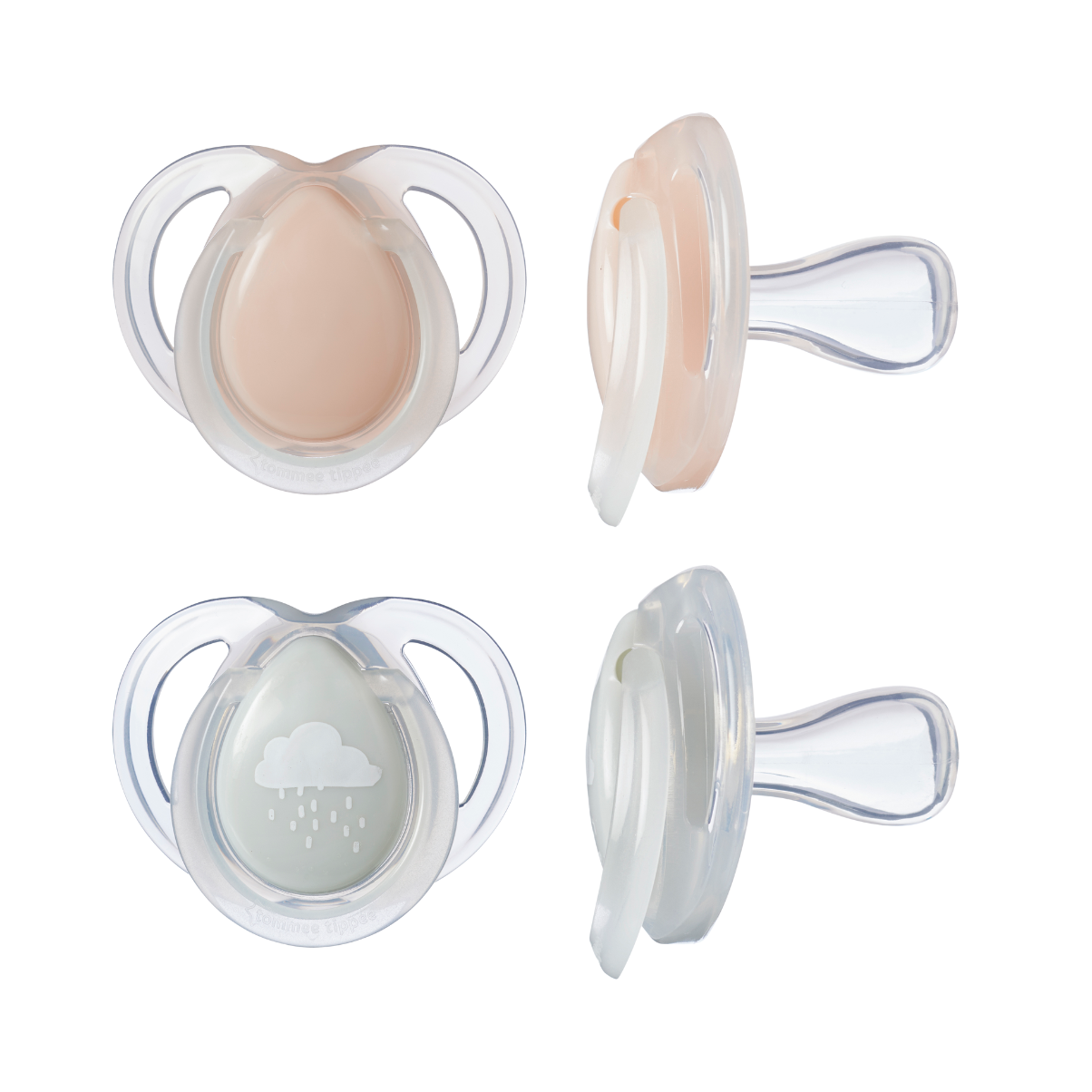 COMBO Ty Ngậm Dạ Quang Tommee Tippee Night Time 0-6m & Bình Sữa Ty Siêu Mềm Tự Nhiên Tommee Tippee Natural Start 150ml