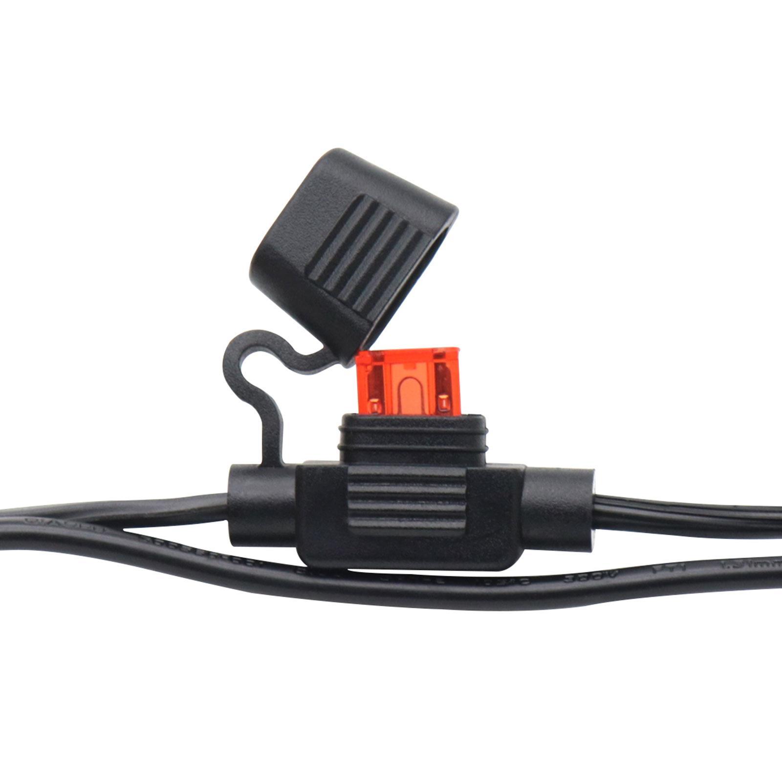 Motorcycle USB Phone Charger Quick Disconnect Dual Port for Smartphone