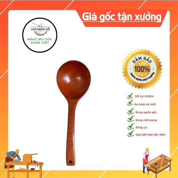 Muỗng/muôi canh cán cong gỗ nhãn tự nhiên xuất Hàn.Nhật ,Châu Âu - ĐỒ DÙNG NHÀ BẾP 68