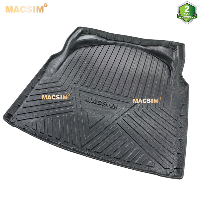 Hình ảnh Thảm lót cốp Mercedes E 2010-2015 (qd) nhãn hiệu Macsin chất liệu tpv cao cấp màu đen