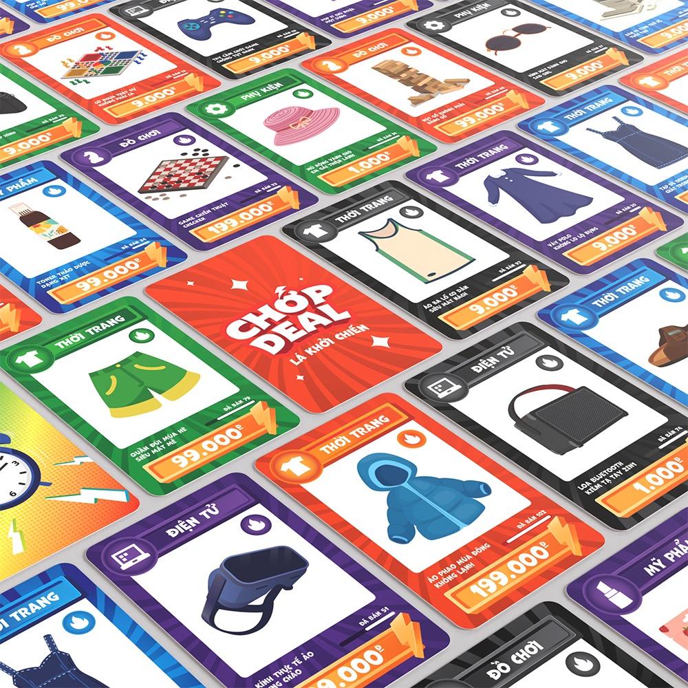 Game CHỚP DEAL Boardgame Săn deal ngon nhanh như chớp!, Party Game Thẻ Bài Chớp Deal Cực Hot, MecoMart