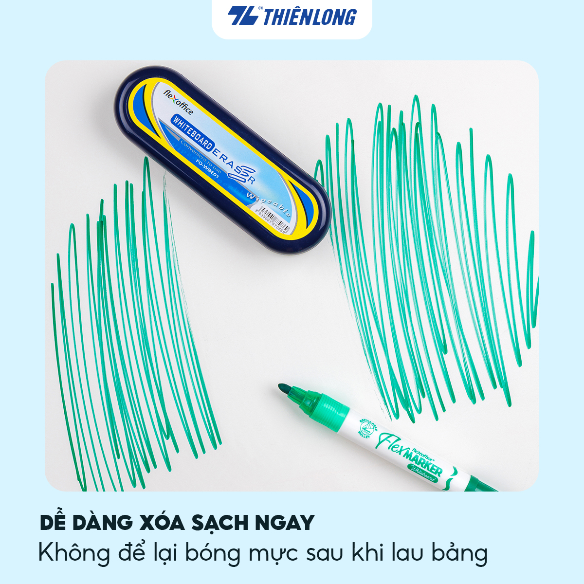 Bút lông bảng Thiên Long Flexoffice FO-WB02/KH - Whiteboard Marker