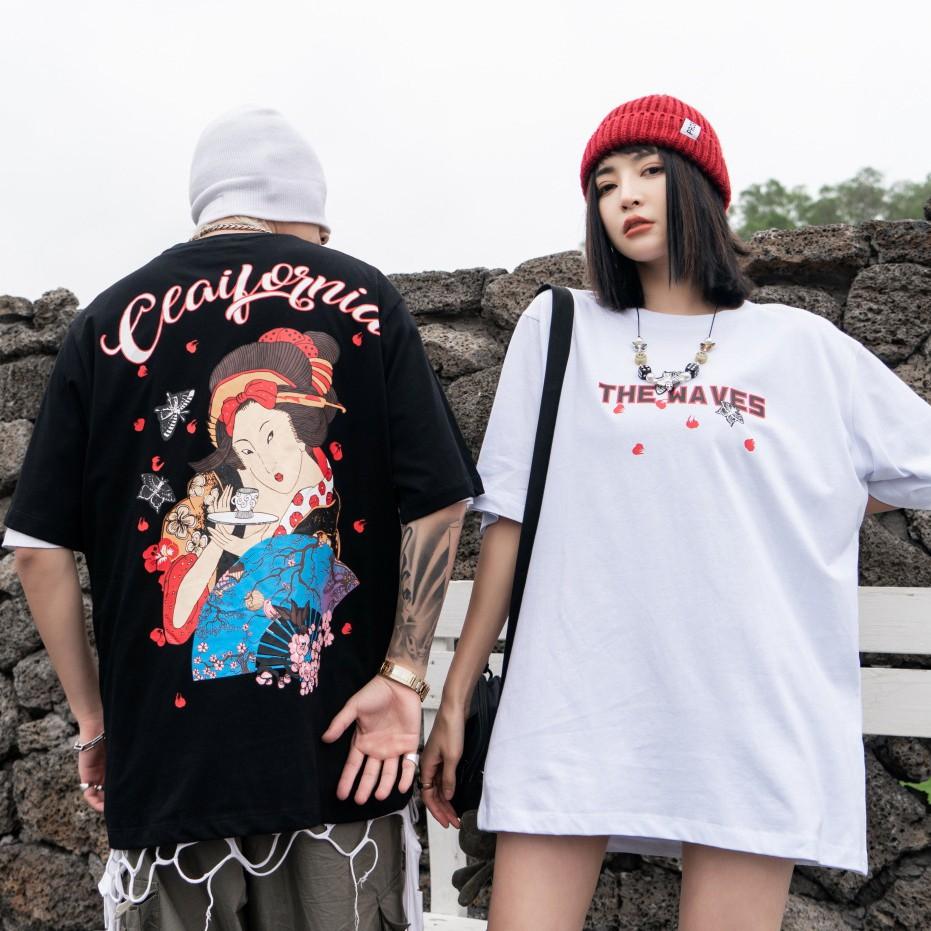 Áo thun Geisah Nhật phong cách Unisex - Áo ngắn tay nam và nữ