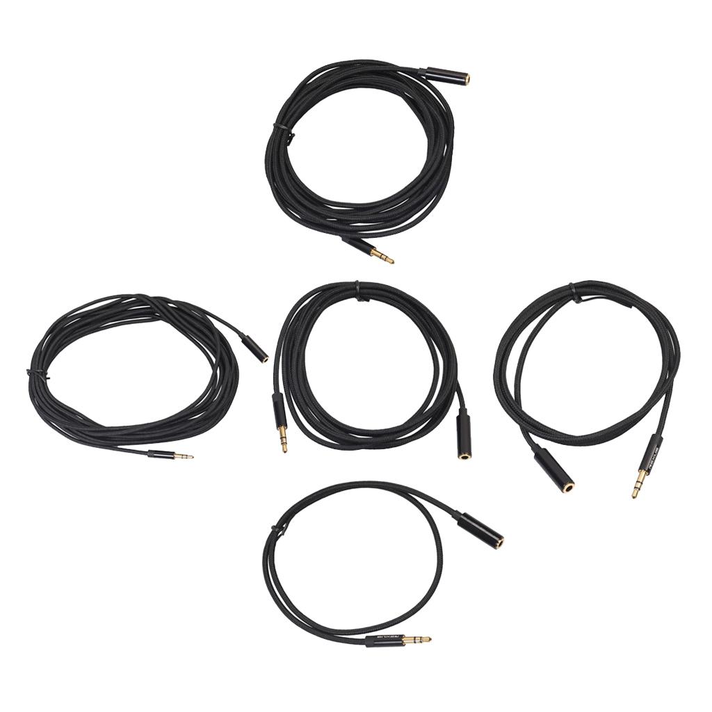 2 Pieces 3.5mm Audio Stereo Splitter Extension Cable 3.5mm Male to Female Port