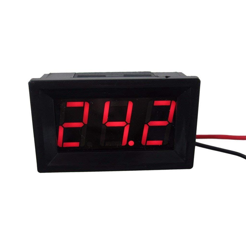 2 Wire DC 5~120V Digital Voltmeter Gauge Tester LED Display Panel - Choice of LED Color