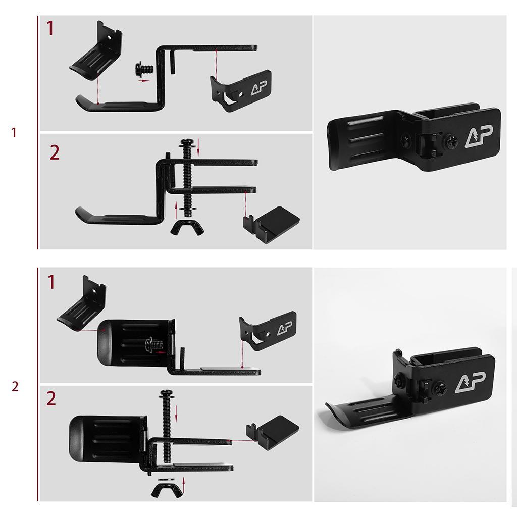 Universal Metal Headphone Holder Hanger  for Computer Desk