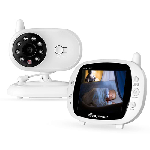 Máy Báo Khóc Baby Monitor màn hình Full HD 3,5inh – mbk05, không dây, tần số sóng 2.4G