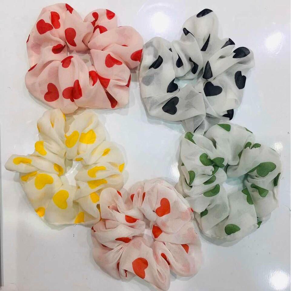 Buộc tóc scrunchies voan trẻ trung hiện đại cho bạn gái dễ thương - MiuSua