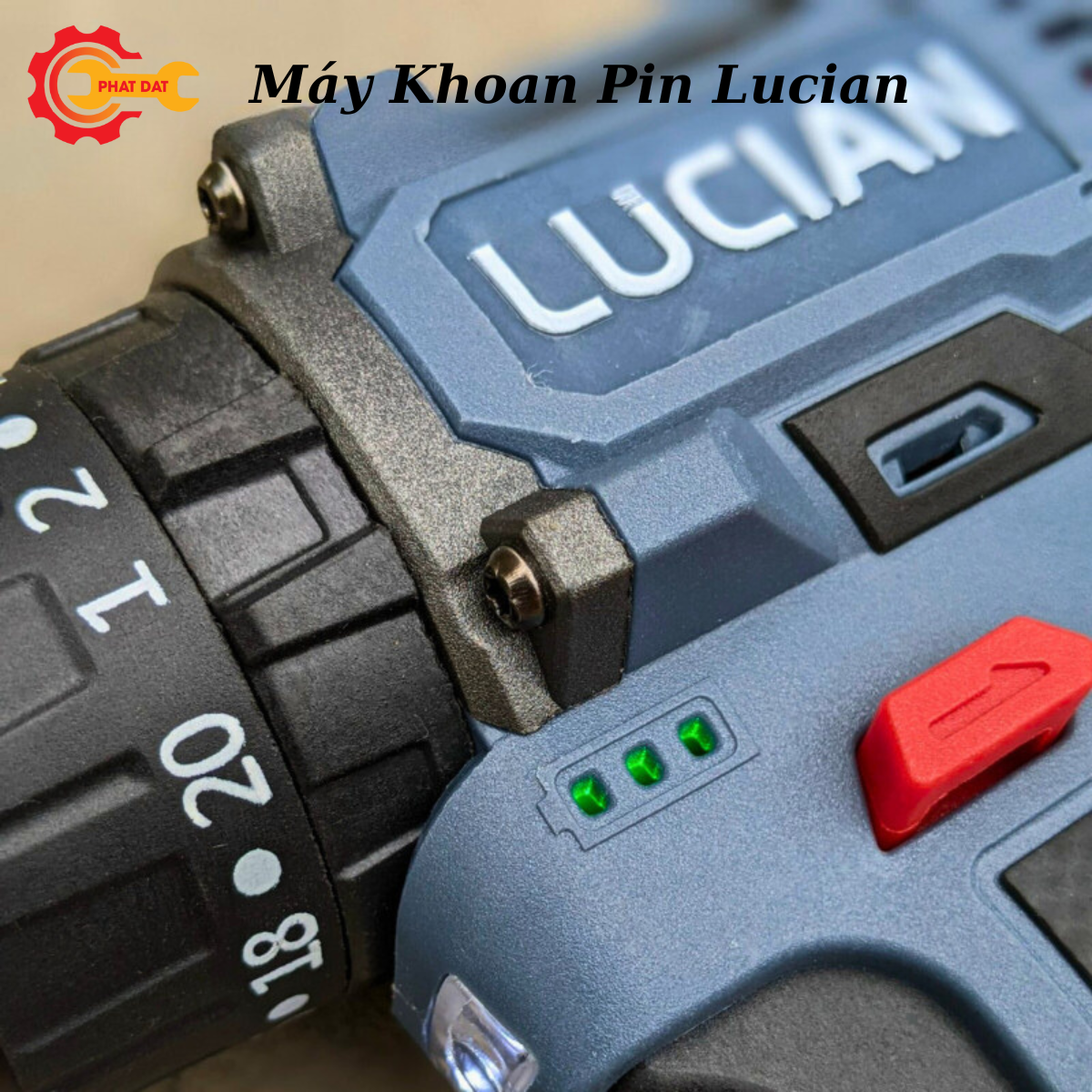 Máy Khoan Pin 3 Chức Năng LUCIAN LC-KP101M - Động Cơ Không Chổi Than