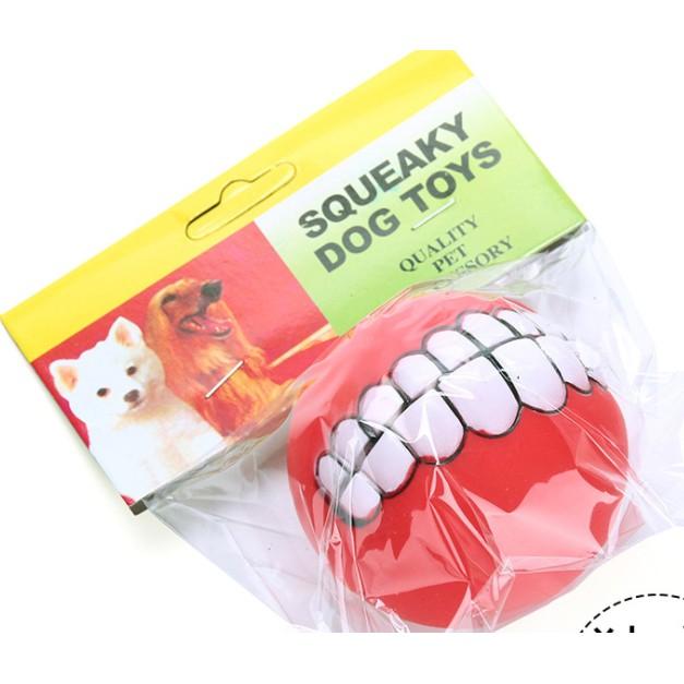 Bóng nhựa mặt cười đồ chơi cho chó